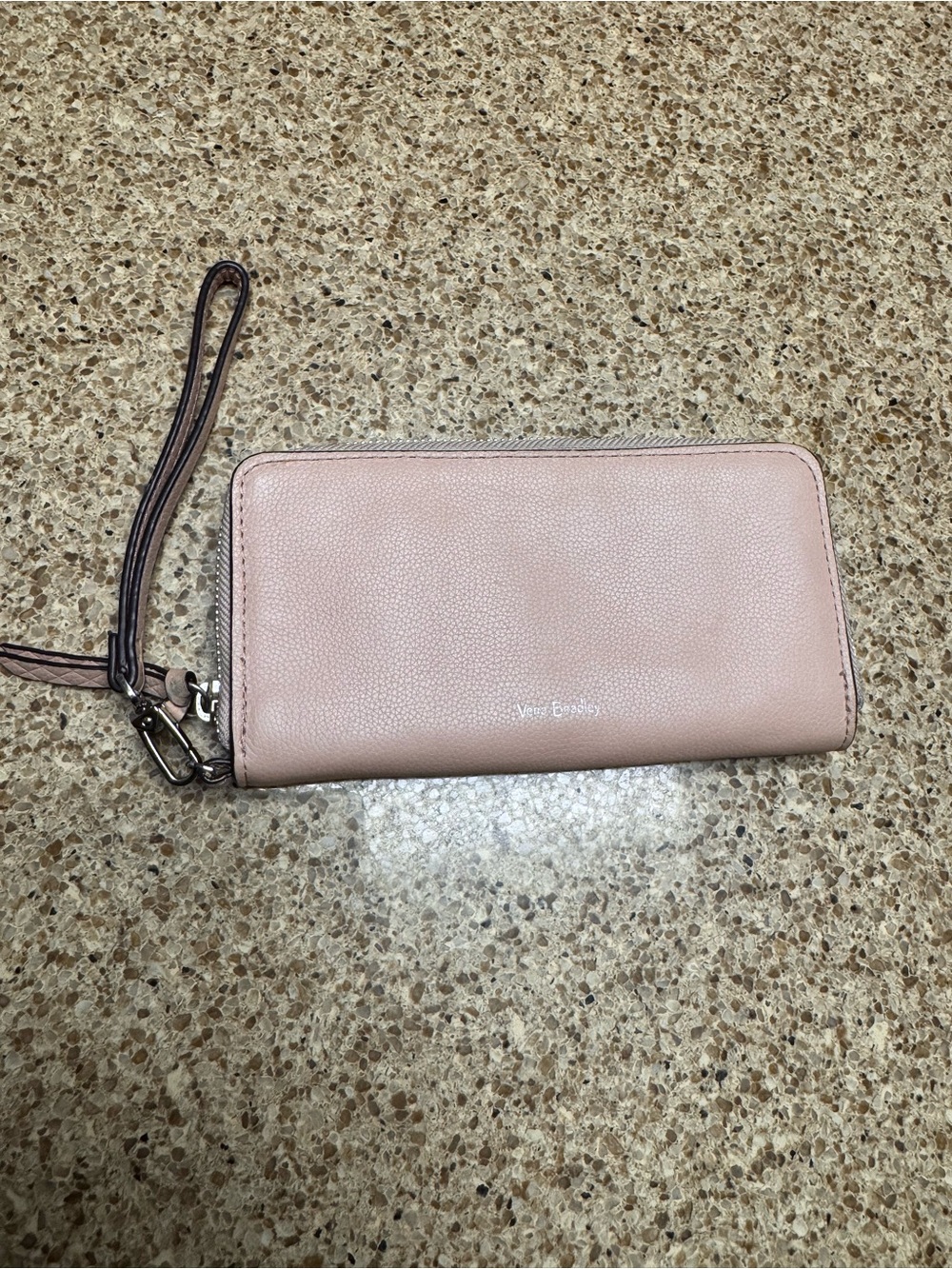 Vera Bradley Soft Pink Zip-Around Wristlet Wallet